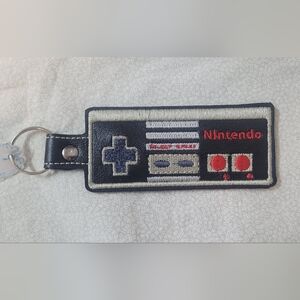 Embroidered Nintendo Controller Keychain